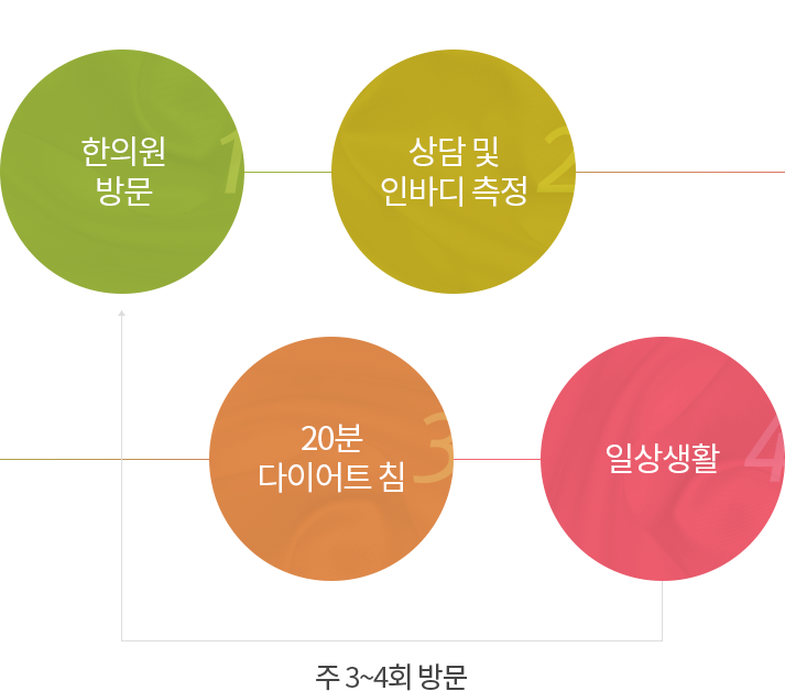 한의원 방문 - 상담 및 인바디 측정 - 20분 다이어트 침 - 일상생활